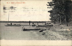 Beach at Burchwood Birchwood, MI Postcard Postcard