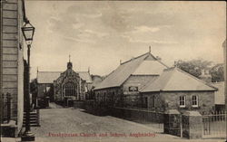 Presbyterian Church and School Aughnacloy, Northern Ireland Postcard Postcard