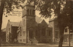 Christian Church Lincoln, IL Postcard Postcard