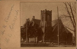 Brick Church Hiawatha, KS Postcard Postcard