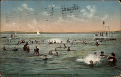 The Bathers, Chautauqua Institution New York Postcard Postcard