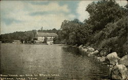 Boat House and dock on Storm Lake Postcard