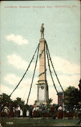 Confederate Memorial on Decoration Day Pensacola, FL Postcard Postcard