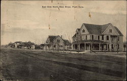 East Side North Main Street Pratt, KS Postcard Postcard