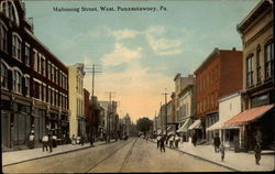 Mahoning Street West Punxsutawney, PA Postcard Postcard