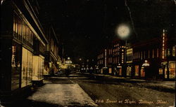 State Street at Night Postcard
