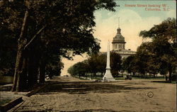 Senate Street Looking W Columbia, SC Postcard Postcard