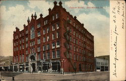 Savery Hotel Des Moines, IA Postcard Postcard