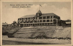 Terrace Gables from the Wharf Falmouth Heights, MA Postcard Postcard