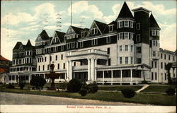 Sunset Hall Asbury Park, NJ Postcard Postcard