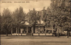 Mizer Hotel Walloon Lake, MI Postcard Postcard