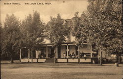 Mizer Hotel Walloon Lake, MI Postcard Postcard