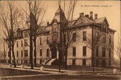 St. Clara's Hospital Lincoln, IL Postcard Postcard