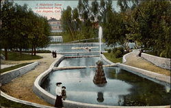 A Midwinter Scene in Hollenbeck Park Postcard