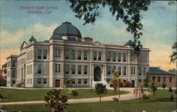 Stockton High School California Postcard Postcard