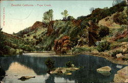 Beautiful California - Pope Creek Scenic, CA Postcard Postcard