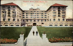 Virgina Hotel Long Beach, CA Postcard Postcard