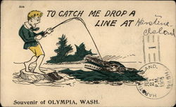 1906 Harstine Island Doane Cancel Postcard