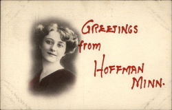 Greetings from Hoffman Minn Postcard