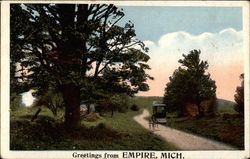 Greetings from Empire, Mich Postcard