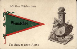 Mit Best Wishes From Wenatchee Washington Postcard Postcard