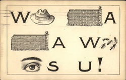 What Walla Walla Wants Is You! Washington Postcard Postcard