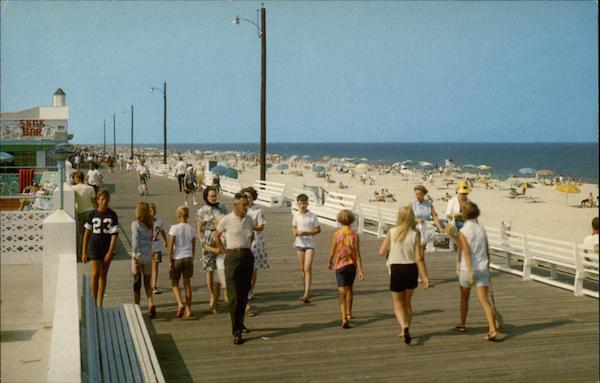 Boardwalk and Beach Rehoboth Beach Delaware