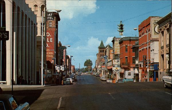 Looking West on Broadway From Main Butte Montana