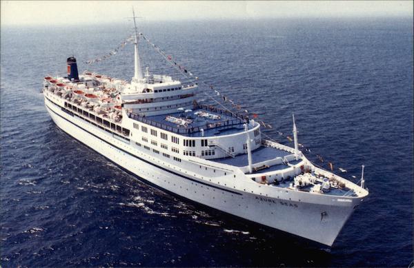 On board the S.S. Azure Seas Cruise Ships