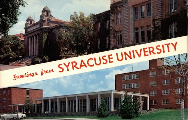 Greetings from Syracuse University New York