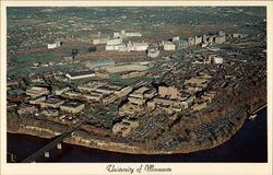 University of Minnesota campus, aerial view Postcard