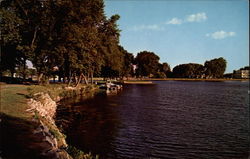 The Island - Fountain Lake Postcard