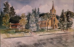 Front of the Church of the Annunciation Postcard