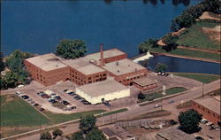 Fairbo Blankets plant, aerial view Postcard