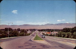 Looking North Down Capitol Boulevard Boise, ID Postcard Postcard