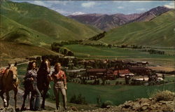 Sun Valley Idaho From Penny Mountain Postcard Postcard