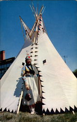Indian Girl - Western Montana Postcard