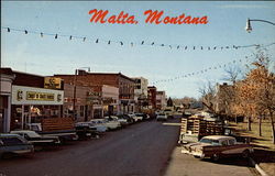 View Looking West of Front Street Postcard