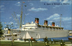 Queen of Bermuda at Hamilton Postcard