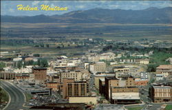 Downtown Skyline from the South Helena, MT Postcard Postcard
