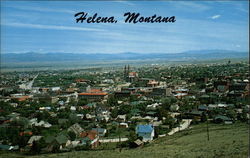 A Birdseye View of Montana's Capital City Helena, MT Postcard Postcard