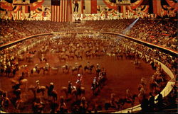 "The Grand Entry" Cowboys and Cowgirls Postcard