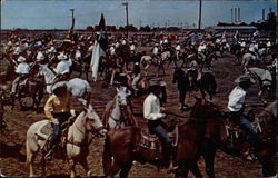 Grand Entry at the Rodeo Postcard