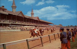 View of the Races on Derby Day Louisville, KY Postcard Postcard