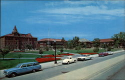 View of the 'Oval' on Purdue University Campus Postcard