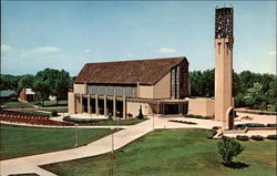 Whatley Chapel, Olinger Memorial Tower and Lindsay Amphitheater Postcard
