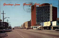 Greetings from Glendale California Postcard Postcard