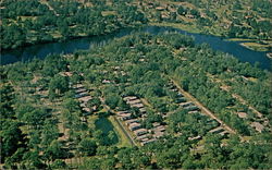 Riverlawn Trailer Park Postcard