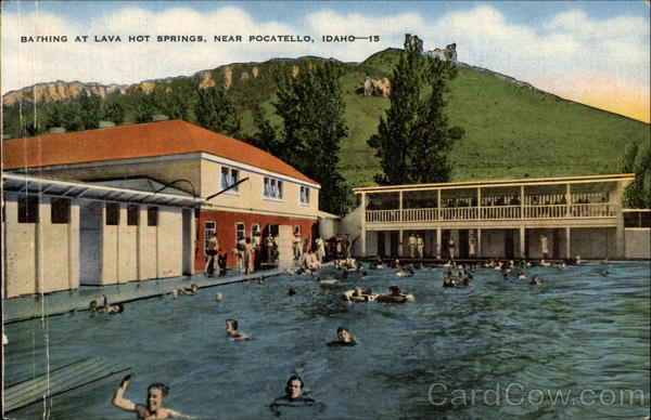 Bathing at Lava Hot Springs Pocatello Idaho