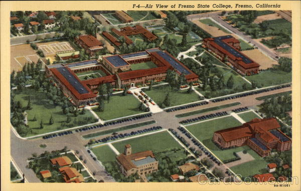 Air View of Fresno State College California